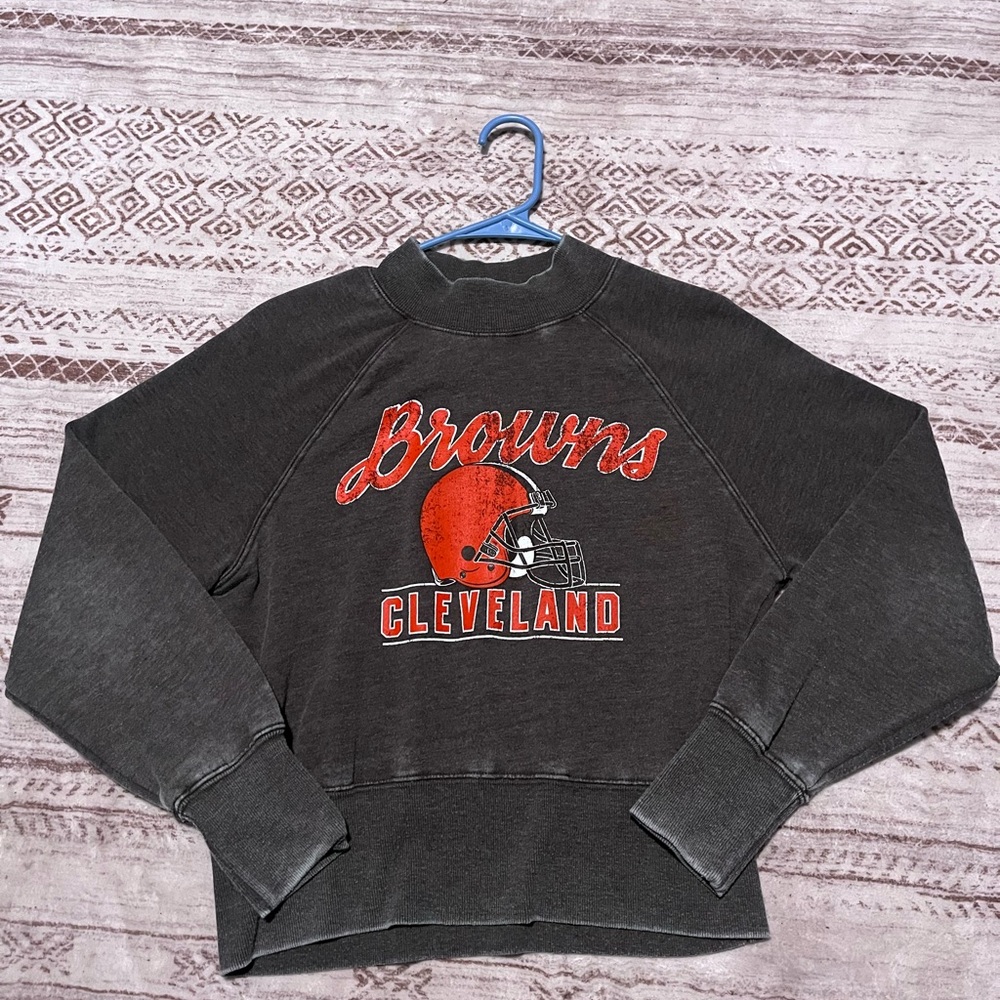 NFL Team Apparel Cleveland Browns Gray Sweatshirt
